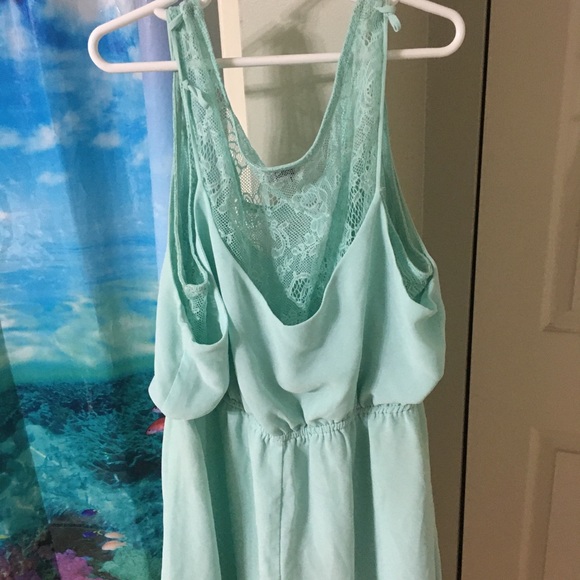 Cute fitted small turquoise dress! - Picture 2 of 5